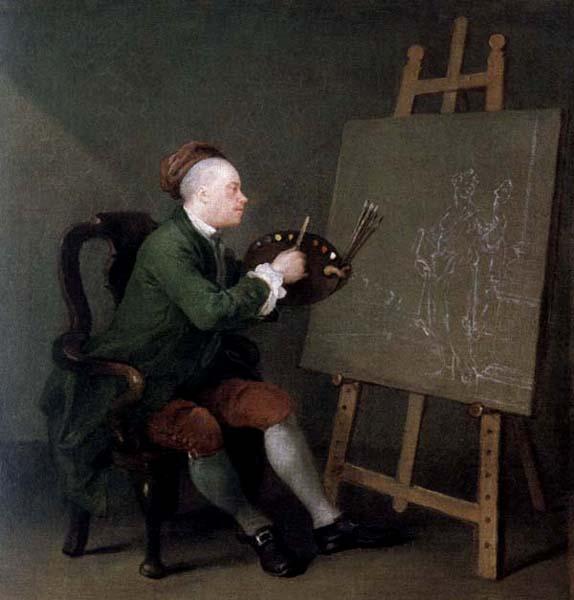 William Hogarth Hogarth Painting the Comic Muse